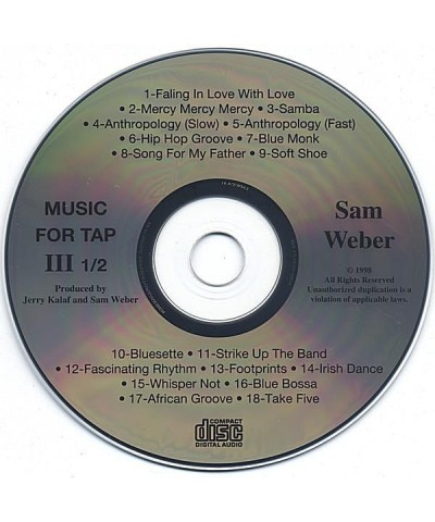 Sam Weber MUSIC FOR TAP 3.5 CD $5.12 CD