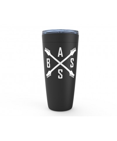 Music Life Viking Tumbler | Bass Player Emblem Tumbler $5.40 Drinkware