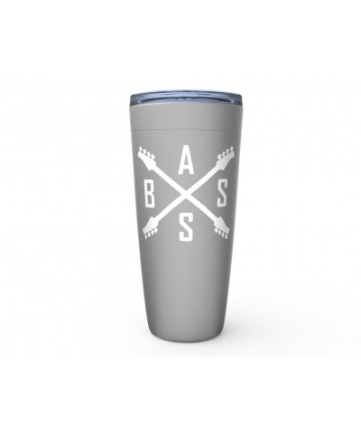 Music Life Viking Tumbler | Bass Player Emblem Tumbler $5.40 Drinkware