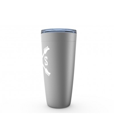 Music Life Viking Tumbler | Bass Player Emblem Tumbler $5.40 Drinkware