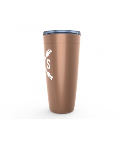 Music Life Viking Tumbler | Bass Player Emblem Tumbler $5.40 Drinkware