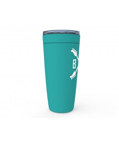 Music Life Viking Tumbler | Bass Player Emblem Tumbler $5.40 Drinkware