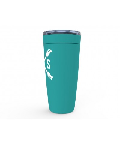 Music Life Viking Tumbler | Bass Player Emblem Tumbler $5.40 Drinkware