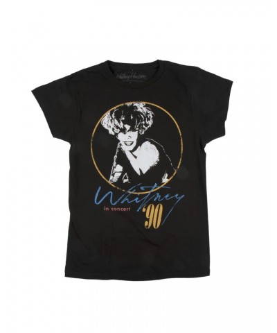 Whitney Houston Whitney Live in Concert '90 Black T-Shirt $8.99 Shirts