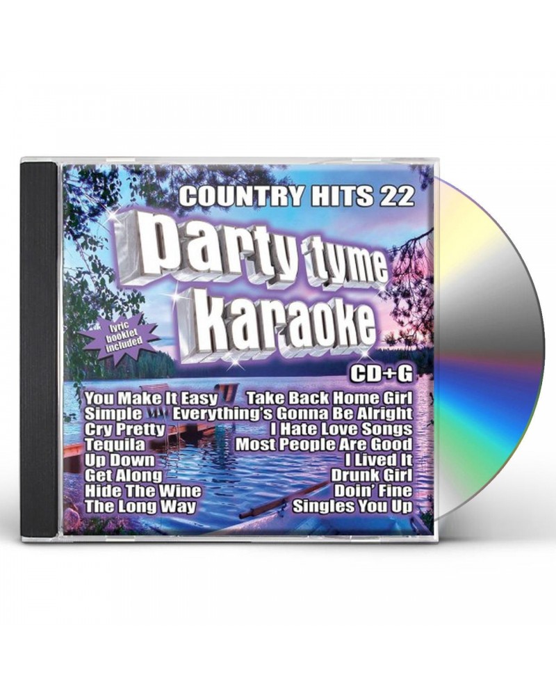 Party Tyme Karaoke COUNTRY HITS 22 (16-SONG CD+G) CD $7.23 CD