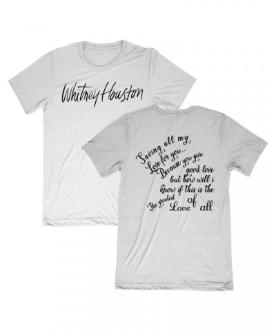 Whitney Houston Limited Edition Song Title Tee in White $5.92 Shirts