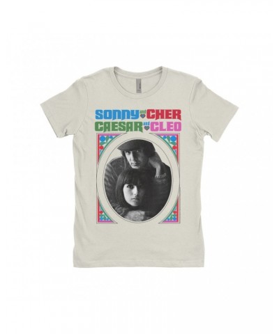 Sonny & Cher Ladies' Boyfriend T-Shirt | Caesar And Cleo Retro Frame Image Shirt $8.99 Shirts