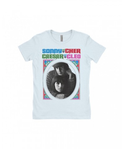 Sonny & Cher Ladies' Boyfriend T-Shirt | Caesar And Cleo Retro Frame Image Shirt $8.99 Shirts