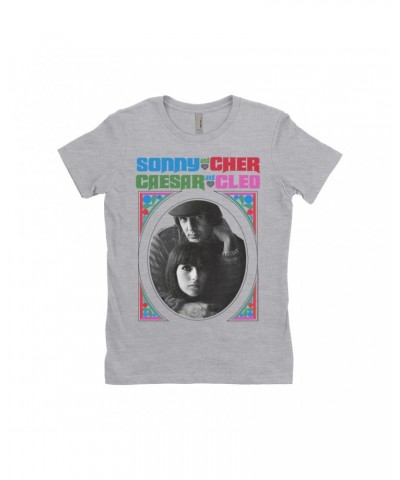 Sonny & Cher Ladies' Boyfriend T-Shirt | Caesar And Cleo Retro Frame Image Shirt $8.99 Shirts