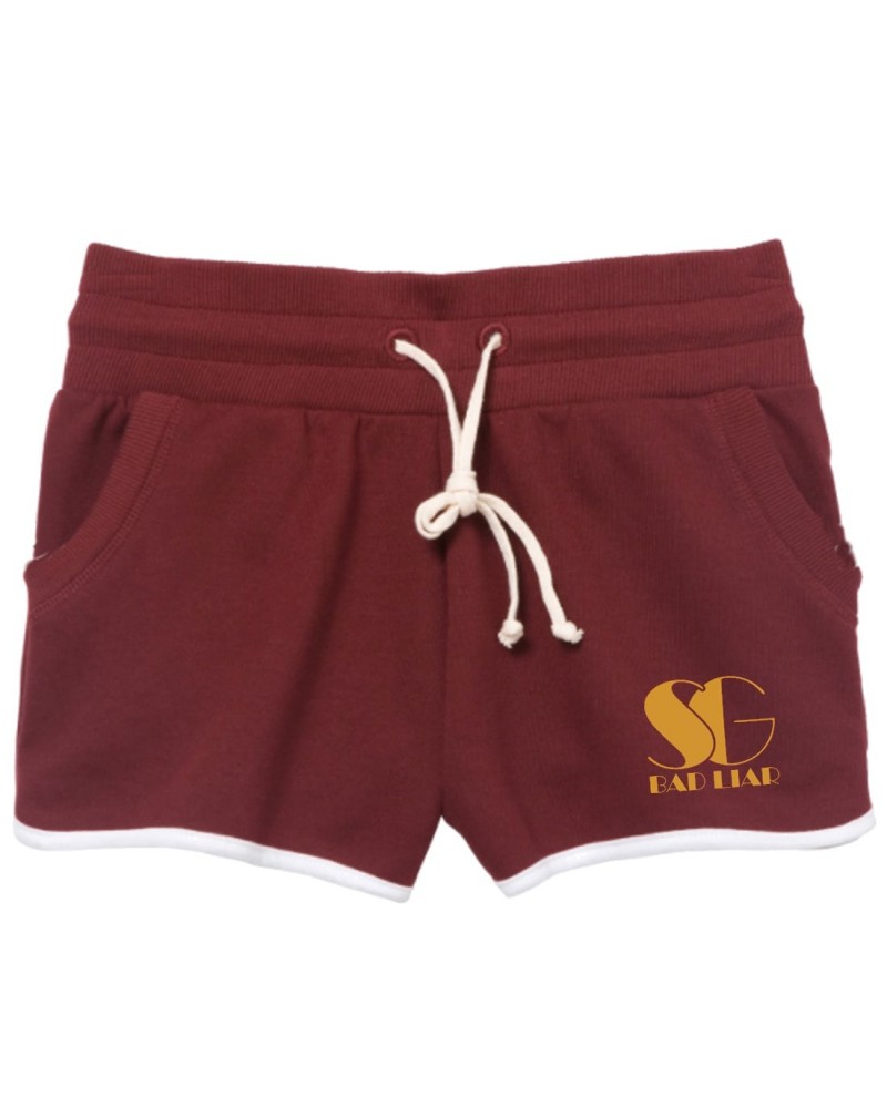 Selena Gomez SG Maroon Piped Shorts $5.59 Shorts