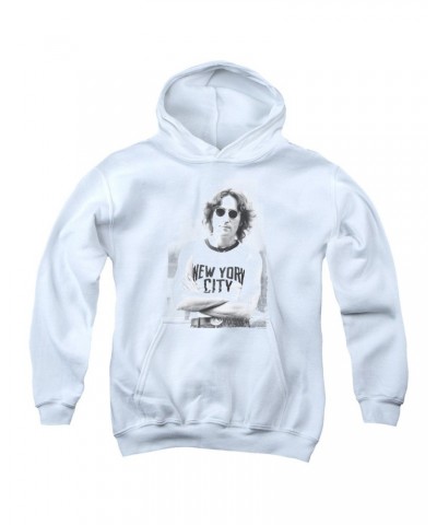 John Lennon Youth Hoodie | NEW YORK Pull-Over Sweatshirt $7.17 Sweatshirts