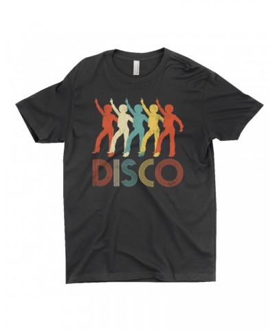 Music Life T-Shirt | Colorful Disco Design Distressed Shirt $5.64 Shirts