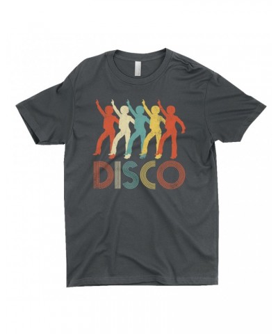 Music Life T-Shirt | Colorful Disco Design Distressed Shirt $5.64 Shirts