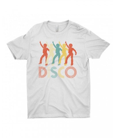 Music Life T-Shirt | Colorful Disco Design Distressed Shirt $5.64 Shirts