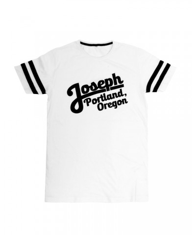 JOSEPH Script Vintage Long Jersey T - White w/ Black $11.76 Shirts