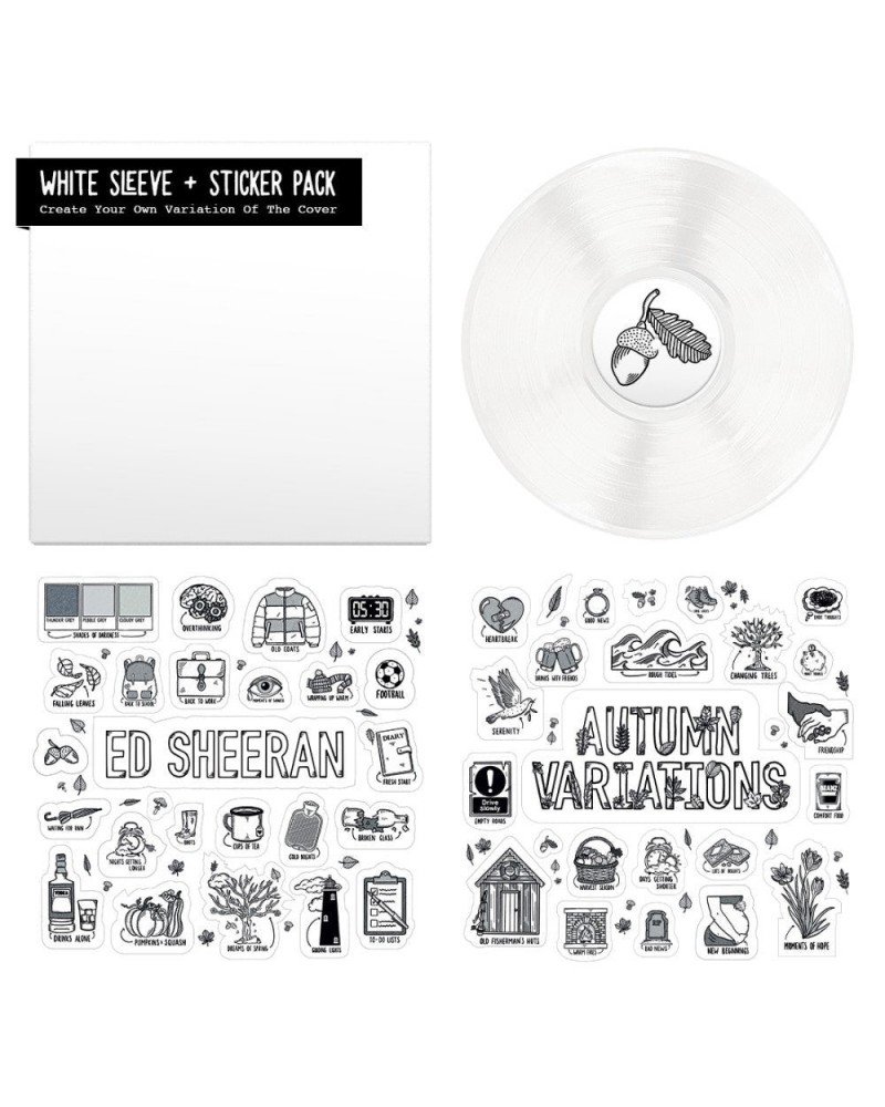 Ed Sheeran Autumn Variations Sticker Sheet Vinyl $7.52 Vinyl