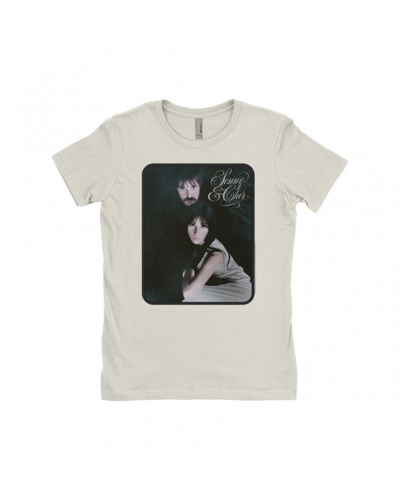 Sonny & Cher Ladies' Boyfriend T-Shirt | The Two Of Us Frame Photo And Logo Shirt $8.99 Shirts