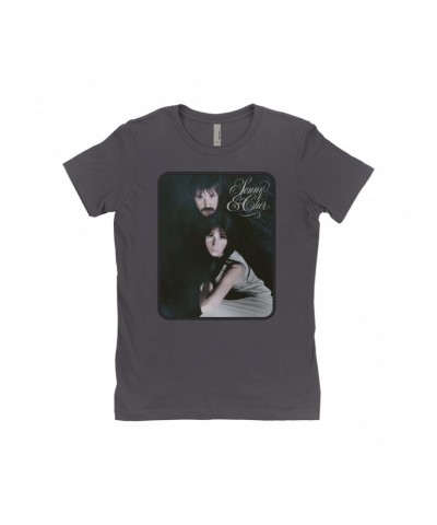 Sonny & Cher Ladies' Boyfriend T-Shirt | The Two Of Us Frame Photo And Logo Shirt $8.99 Shirts