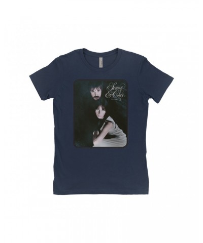 Sonny & Cher Ladies' Boyfriend T-Shirt | The Two Of Us Frame Photo And Logo Shirt $8.99 Shirts