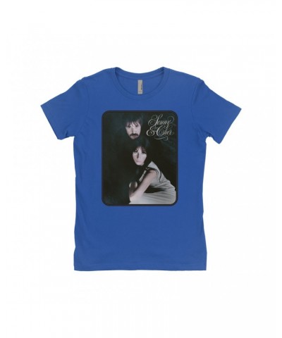 Sonny & Cher Ladies' Boyfriend T-Shirt | The Two Of Us Frame Photo And Logo Shirt $8.99 Shirts