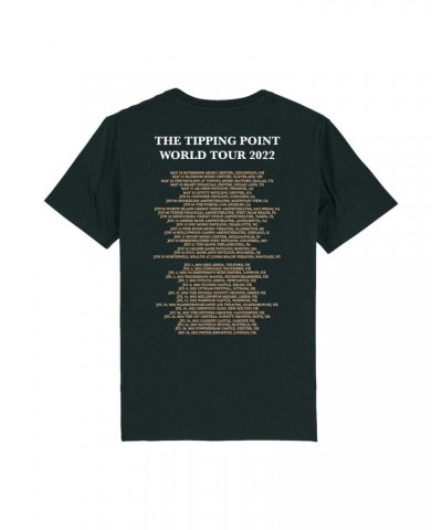 Tears For Fears THE TIPPING POINT SPIRAL TOUR 2022 BLACK TEE $7.99 Shirts