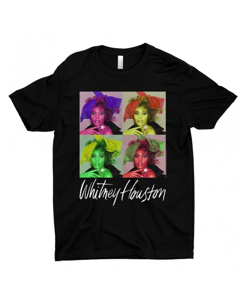 Whitney Houston T-Shirt | Pop Art Album Design Distressed Shirt $7.13 Shirts