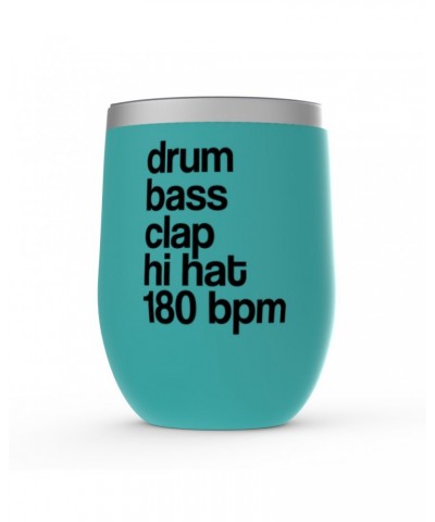 Music Life Wine Tumbler | Drum Bass Clap Stemless Wine Tumbler $6.97 Drinkware