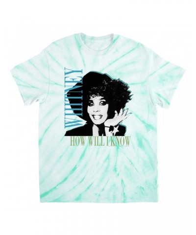 Whitney Houston T-Shirt | How Will I Know Negative Design Tie Dye Shirt $92.74 Shirts