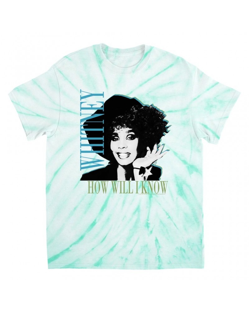 Whitney Houston T-Shirt | How Will I Know Negative Design Tie Dye Shirt $92.74 Shirts