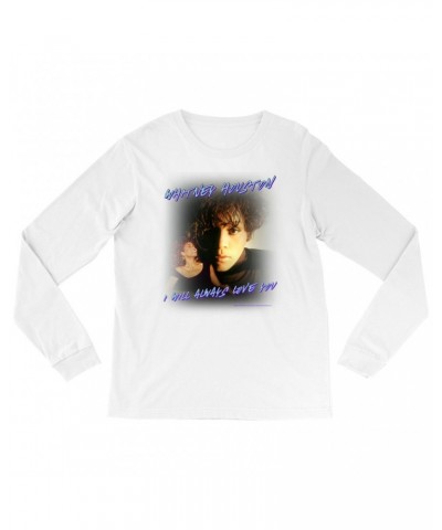 Whitney Houston Long Sleeve Shirt | I Will Always Love You Script Photo Collage Design Shirt $11.11 Shirts