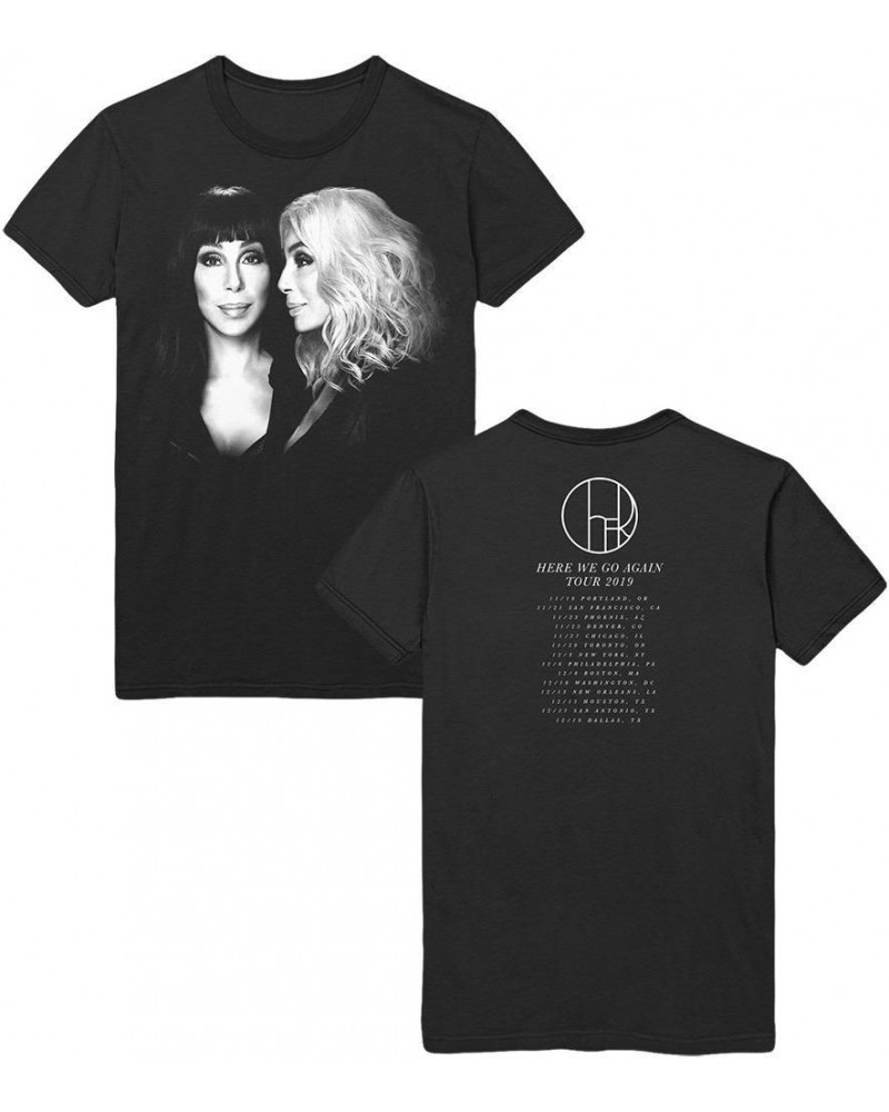 Cher Here we Go Again Winter Tour Tee (Black) $5.66 Shirts