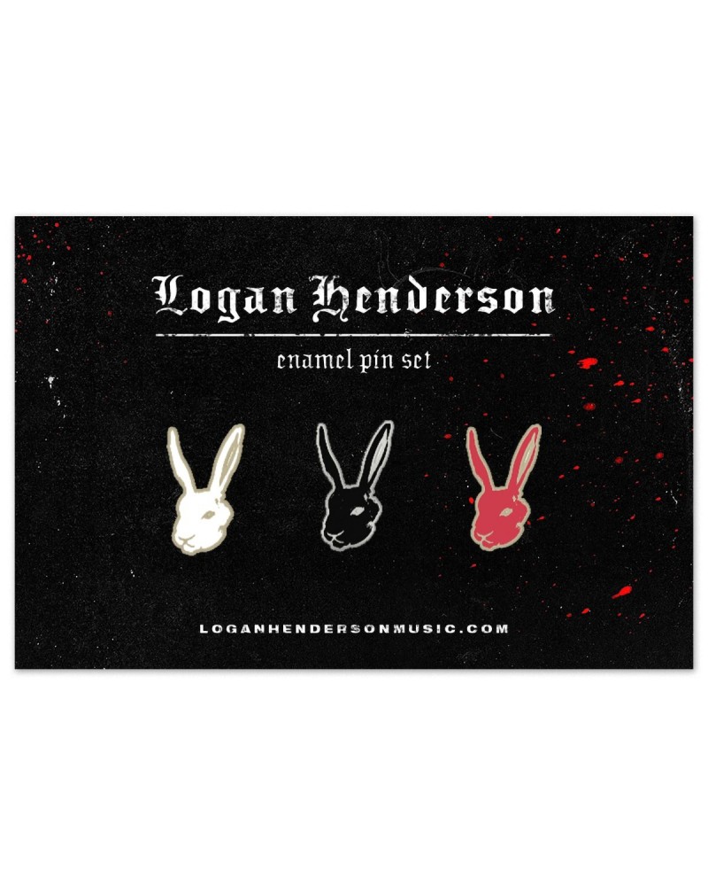 Logan Henderson Rabbit Enamel Pin Pack $11.34 Accessories