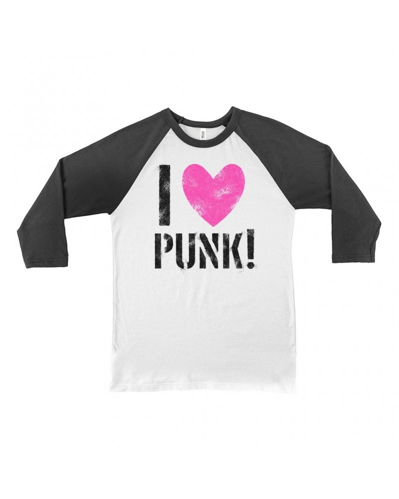 Music Life 3/4 Sleeve Baseball Tee | I Heart Punk Shirt $7.17 Shirts