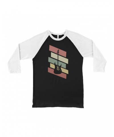 Music Life 3/4 Sleeve Baseball Tee | Guitar Geometry Shirt $5.39 Shirts