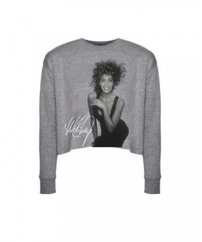 Whitney Houston That Smile Long Sleeve Crop Top $9.89 Shirts