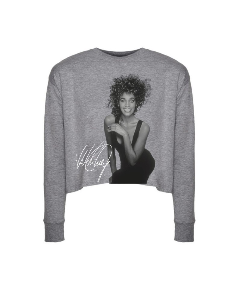 Whitney Houston That Smile Long Sleeve Crop Top $9.89 Shirts