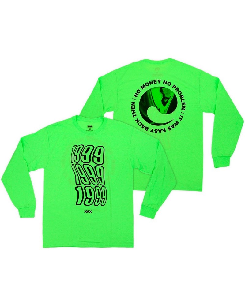 Charli XCX '1999 LOGO' GREEN L/S TEE $9.02 Shirts