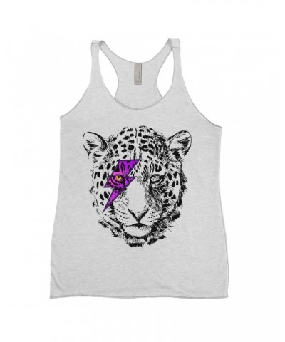 Music Life Ladies' Tank Top | Glam Rock Leopard Shirt $10.77 Shirts