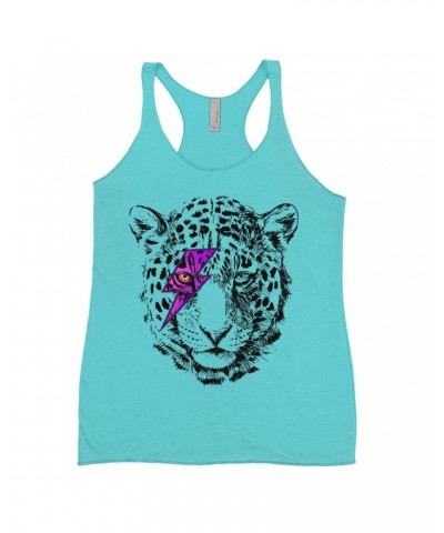 Music Life Ladies' Tank Top | Glam Rock Leopard Shirt $10.77 Shirts