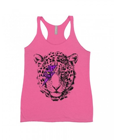 Music Life Ladies' Tank Top | Glam Rock Leopard Shirt $10.77 Shirts