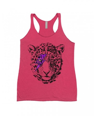 Music Life Ladies' Tank Top | Glam Rock Leopard Shirt $10.77 Shirts