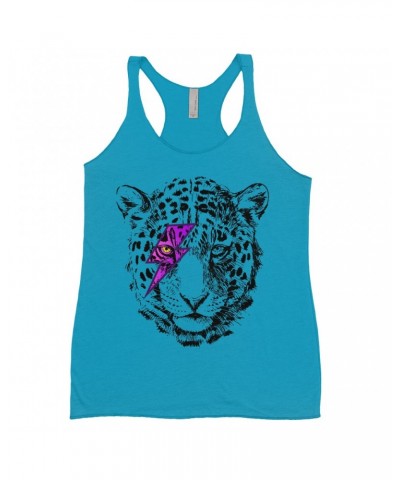 Music Life Ladies' Tank Top | Glam Rock Leopard Shirt $10.77 Shirts