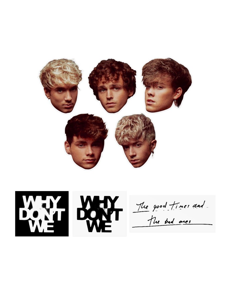 Why Don't We Faces Sticker Pack $29.92 Accessories